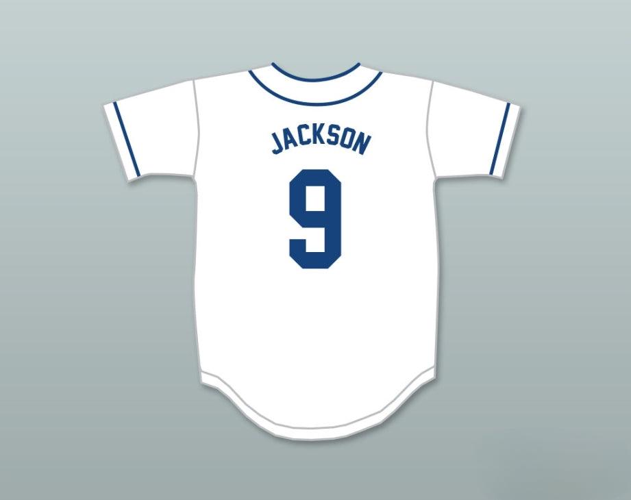 Custom Any Name Number REGGIE JACKSON 9 CHELTENHAM HIGH SCHOOL PANTHERS WHITE BASEBALL JERSEY 2 Top Stitched S-6XL
