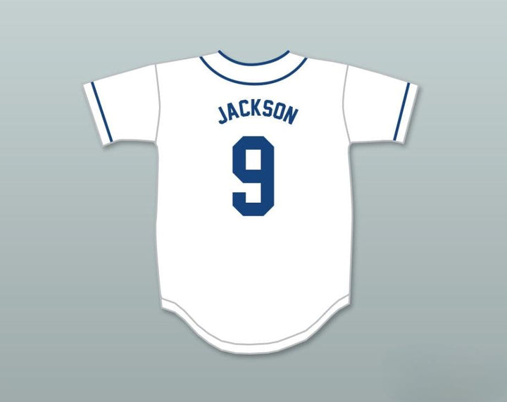 Custom Any Name Number REGGIE JACKSON 9 CHELTENHAM HIGH SCHOOL PANTHERS WHITE BASEBALL JERSEY 2 Top Stitched S-6XL