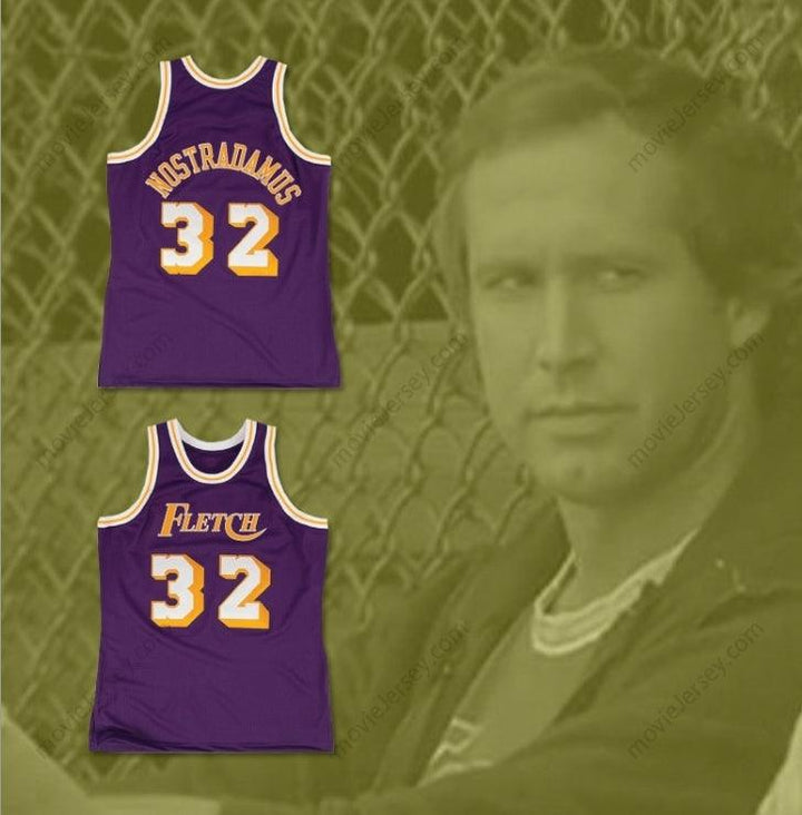 CUSTOM ANY Name Number FLETCH ALIAS SERIES NOSTRADAMUS 32 BASKETBALL JERSEY Top Stitched S-6XL