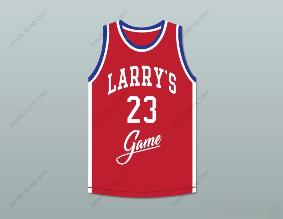 CUSTOM ANY Name Number WAYMAN TISDALE 23 LARRY'S GAME RED BASKETBALL JERSEY 1988 CHARITY EVENT Top Stitched S-6XL