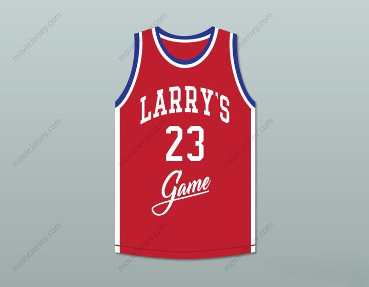 CUSTOM ANY Name Number WAYMAN TISDALE 23 LARRY'S GAME RED BASKETBALL JERSEY 1988 CHARITY EVENT Top Stitched S-6XL