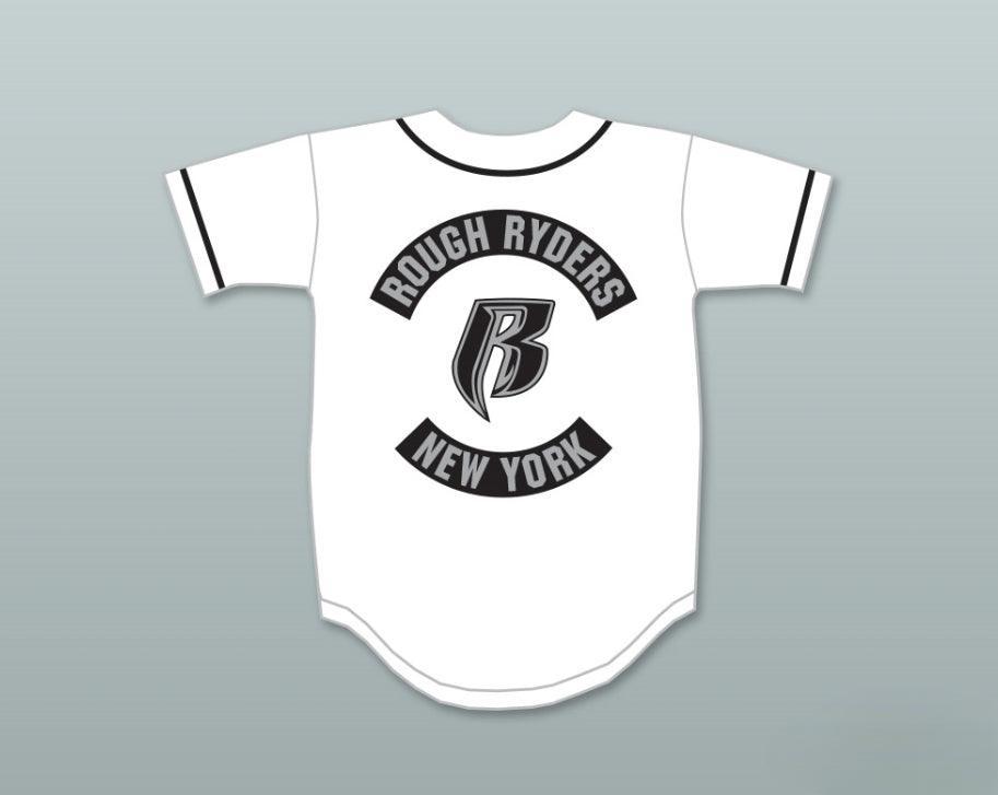 Custom Any Name Number ROUGH RYDERS WHITE BASEBALL JERSEY Top Stitched S-6XL
