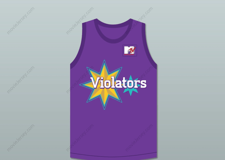Custom Any Name Number KAREEM ABDUL-JABBAR 33 VIOLATORS BASKETBALL JERSEY 4TH ANNUAL ROCK N' JOCK B-BALL JAM 1994 Top Stitched S-6XL