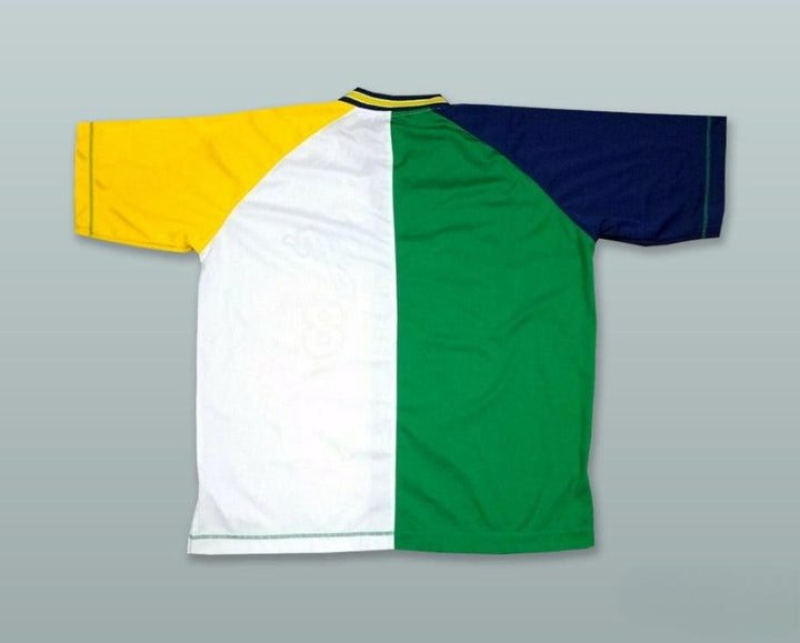 Custom Any Name Number CROOKLYN 8 GREEN-WHITE-NAVY BLUE-YELLOW BUTTON DOWN BASEBALL JERSEY Top Stitched S-6XL