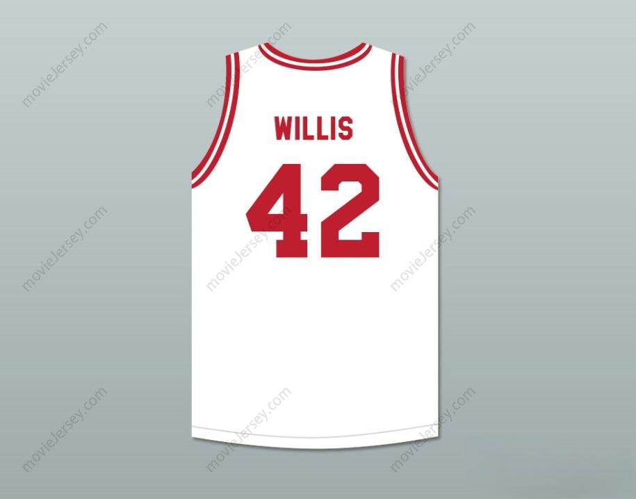 CUSTOM ANY Name Number KEVIN WILLIS 42 PUSH EXCEL PRO BASKETBALL CLASSIC WHITE BASKETBALL JERSEY 1988 CHARITY EVENT Top Stitched S-6XL