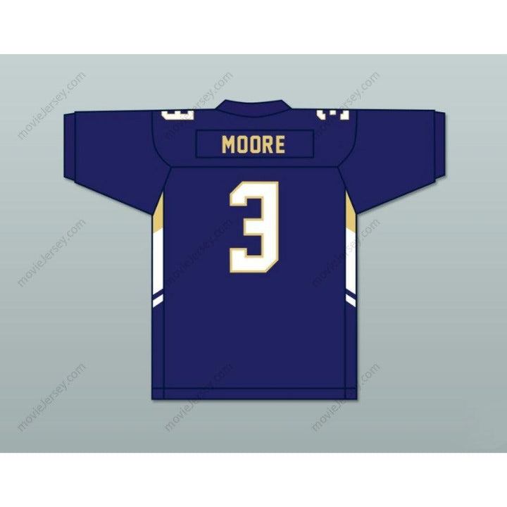 CUSTOM ANY Name Number SKYY MOORE 3 SHADY SIDE ACADEMY BULLDOGS Football Jersey Top Stitched S-6XL