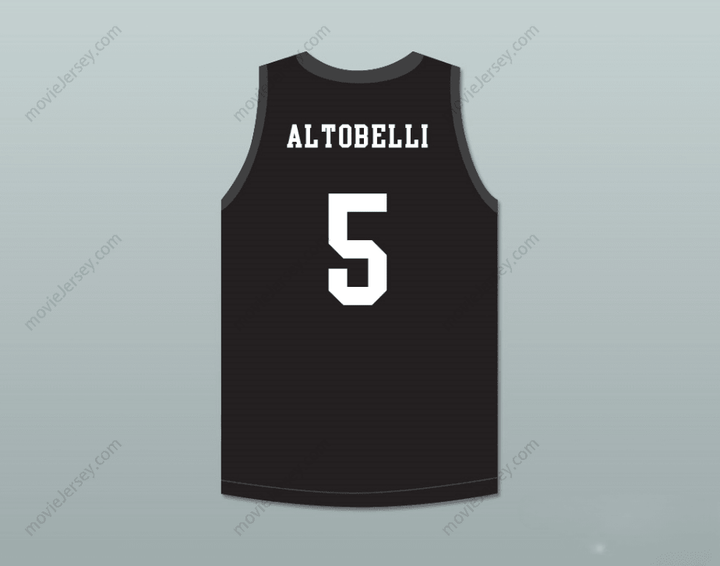 CUSTOM ANY Name Number ALYSSA ALTOBELLI 5 MAMBA BALLERS BLACK BASKETBALL JERSEY Top Stitched S-6XL