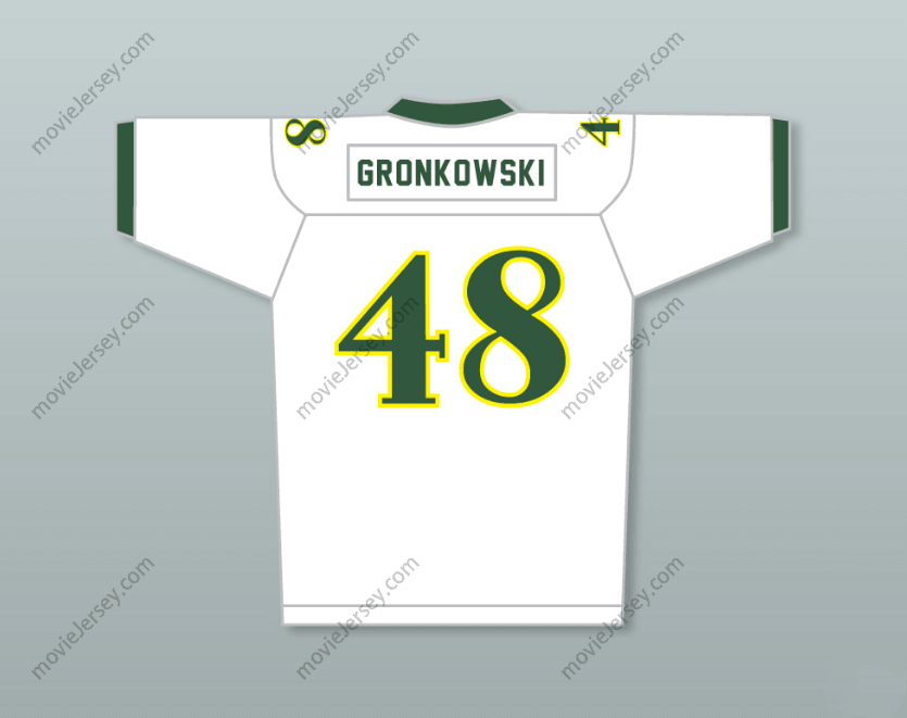 CUSTOM WHITE ROB GRONKOWSKI 48 NORTH HIGH SCHOOL FOOTBALL JERSEY Top Stitched S-6XL