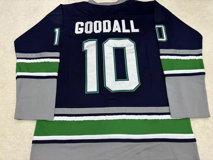 Custom Any Name Number WHL LEGEND GLEN GOODALL 10 SEATTLE T-BIRDS HOCKEY JERSEY Top Stitched S-6XL