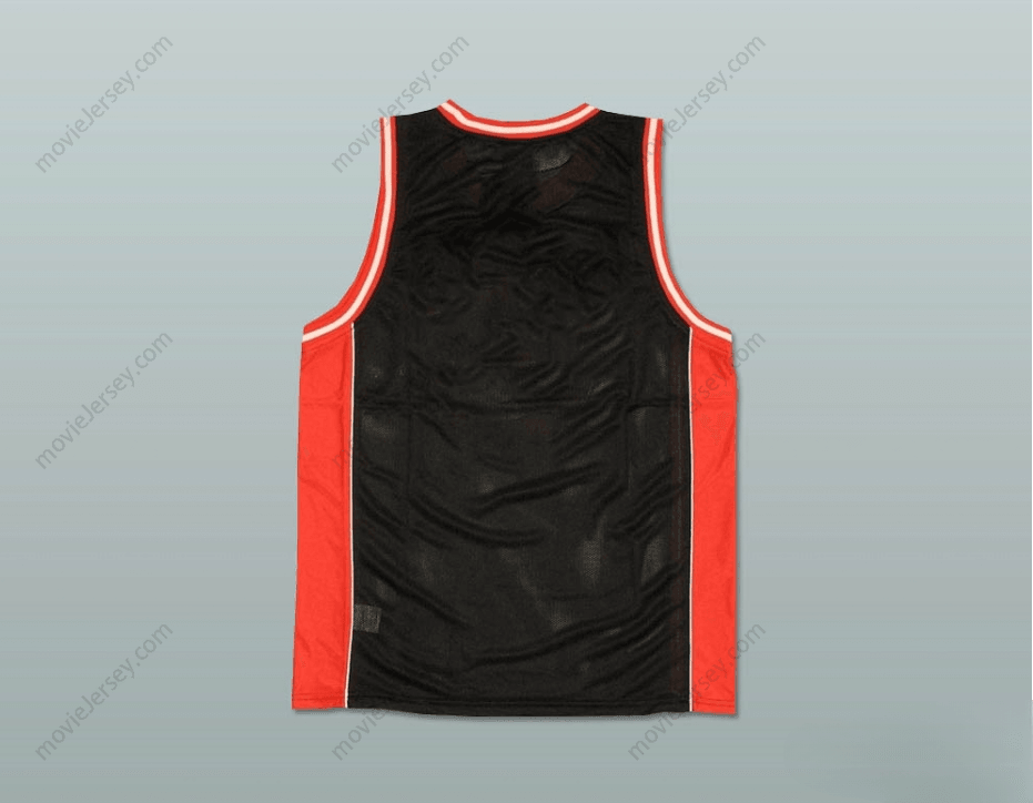 CUSTOM ANY Name Number PLAIN BASKETBALL JERSEY BLACK-RED-WHITE Top Stitched S-6XL