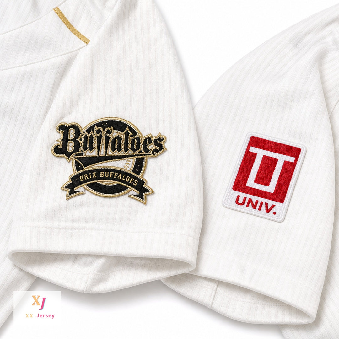 Custom Any Name Number LEE S.Y. 3 ORIX BUFFALOES BASEBALL JERSEY WITH PATCHES Top Stitched S-6XL