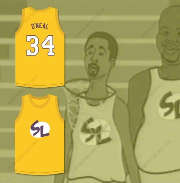 CUSTOM ANY Name Number SHAQUILLE O'NEAL 34   BASKETBALL JERSEY SHAQ AND THE   SKIT MADTV Top Stitched S-6XL