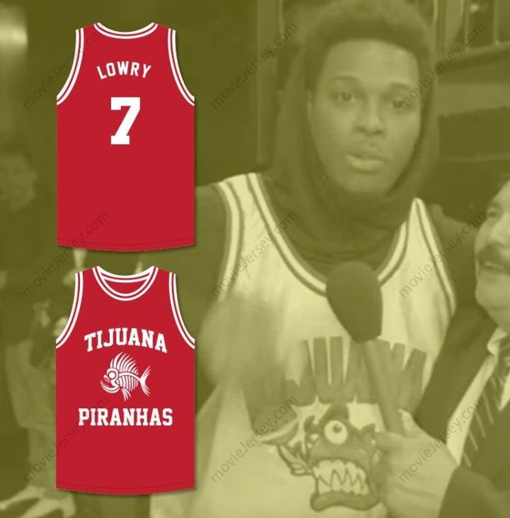 CUSTOM ANY Name Number KYLE LOWRY 7 TIJUANA PIRANHAS RED BASKETBALL JERSEY MEXICAN EXPANSION TEAM Top Stitched S-6XL