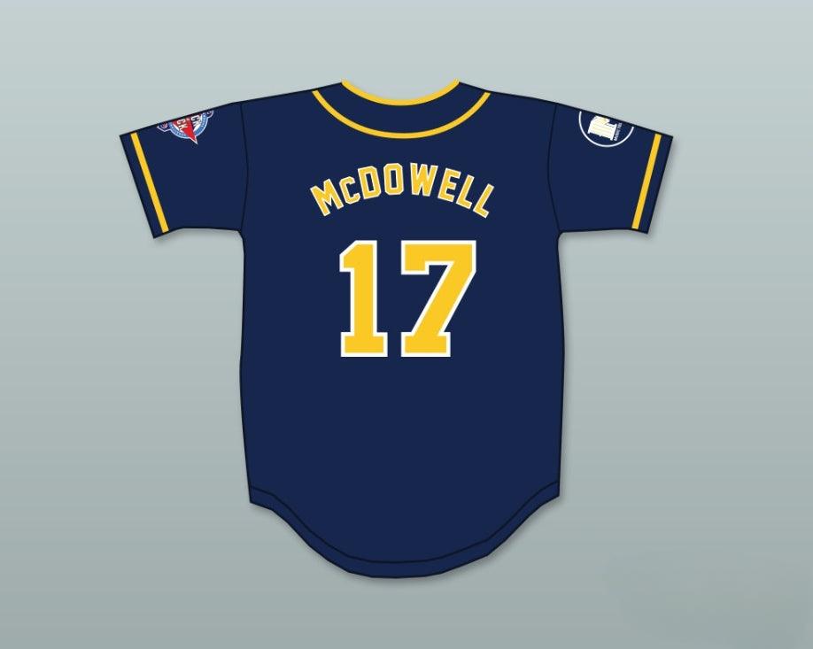 Custom Any Name Number ROGER MCDOWELL 17 AWAYBOYS BASEBALL JERSEY 6TH ANNUAL ROCK N' JOCK SOFTBALL CHALLENGE 1995 Top Stitched S-6XL