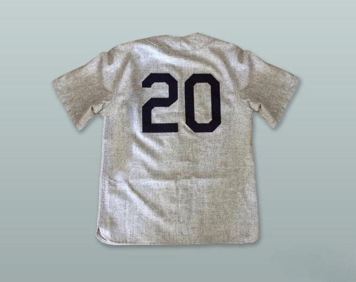 Custom Any Name Number  CITY BLUES 20 GRAY BASEBALL JERSEY Top Stitched S-6XL