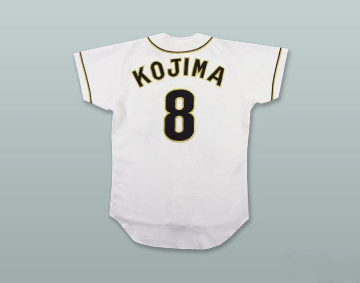 Custom Any Name Number KJIMA 8 MINORS WHITE BUTTON DOWN BASEBALL JERSEY Top Stitched S-6XL