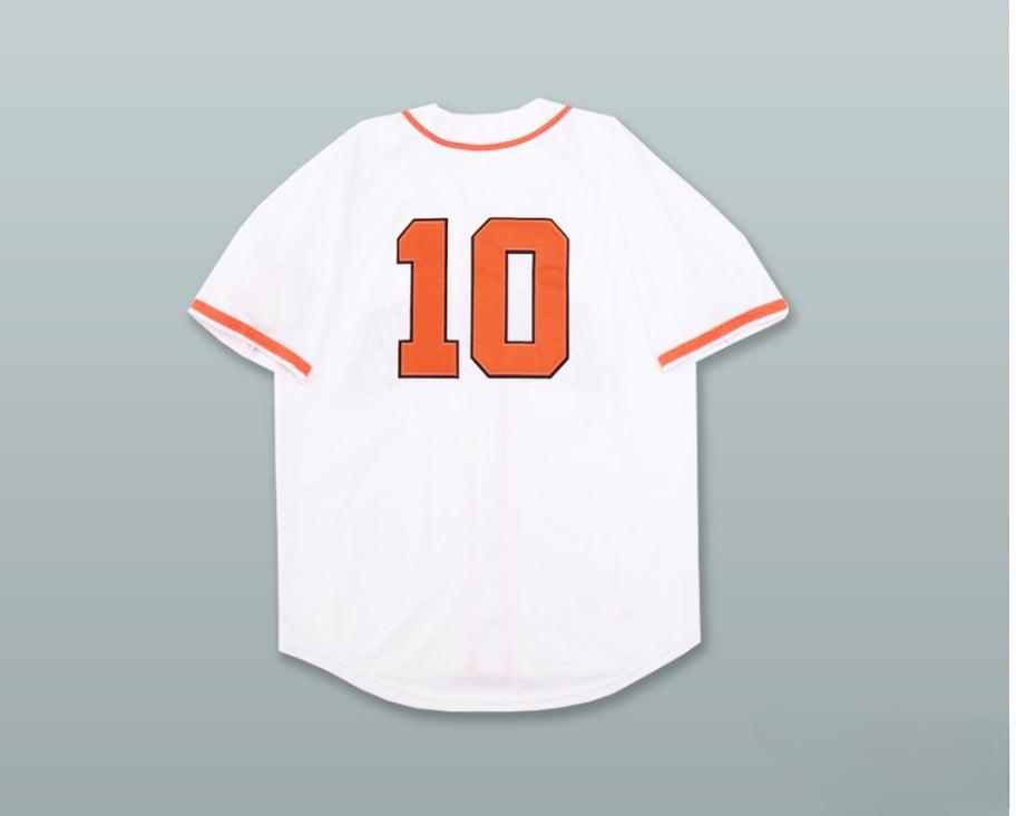 Custom Any Name Number  BLACK CRACKERS 10 WHITE BASEBALL JERSEY Top Stitched S-6XL