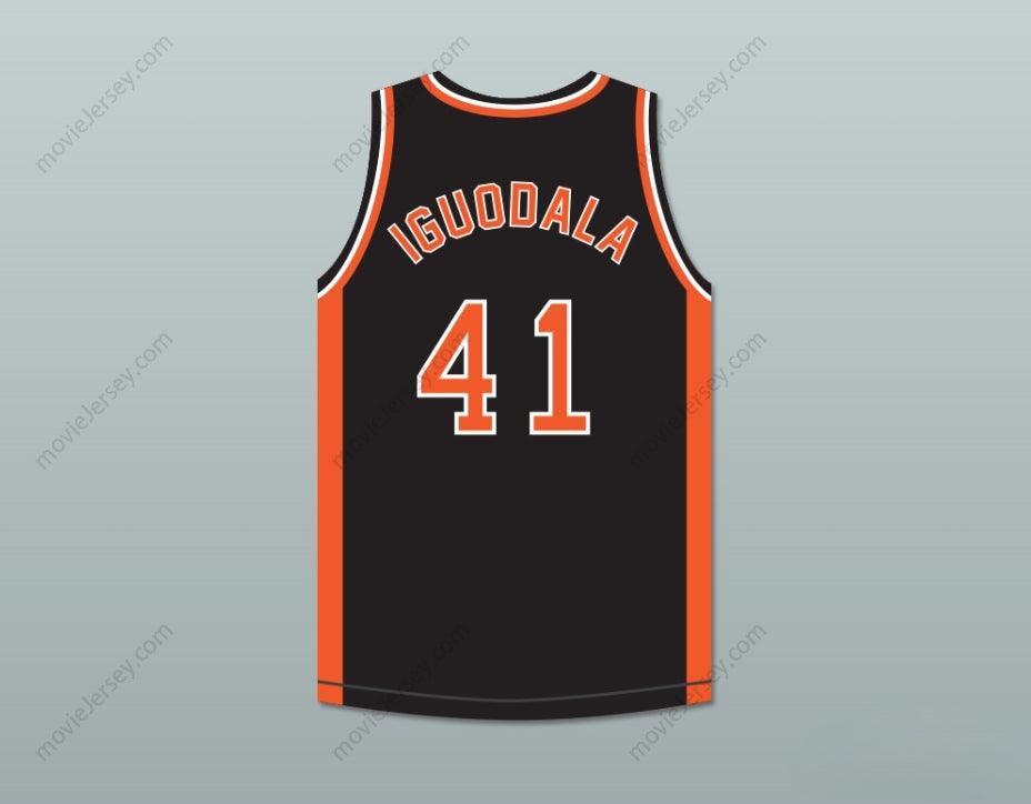 CUSTOM ANY Name Number ANDRE IGUODALA 41 LANPHIER HIGH SCHOOL LIONS BLACK BASKETBALL JERSEY 4 Top Stitched S-6XL