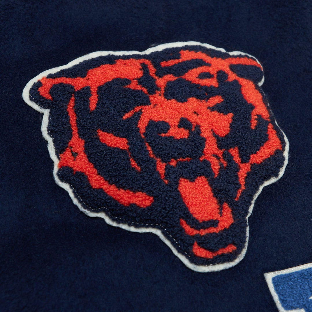 Men’s Black Chicago Bears Team Legacy Full-Snap Varsity Jacket