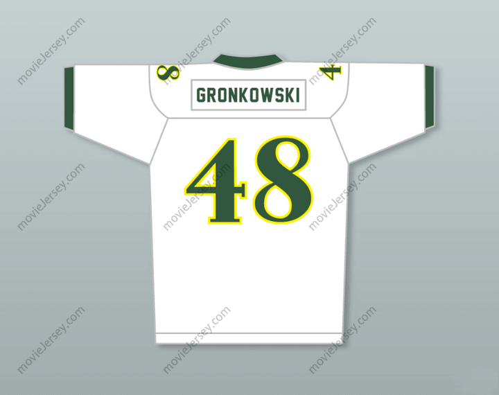 CUSTOM WHITE ROB GRONKOWSKI 48 NORTH HIGH SCHOOL FOOTBALL JERSEY Top Stitched S-6XL