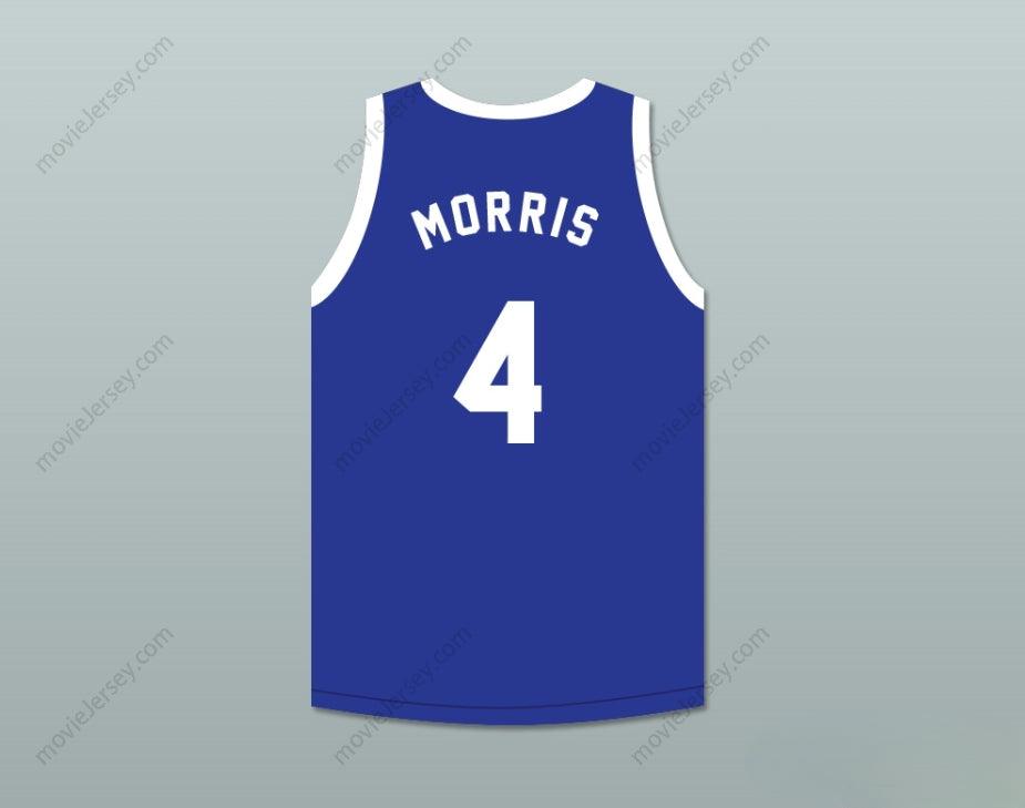 CUSTOM ANY Name Number PEE WEE MORRIS 4 ANGEL BEACH  BLUE BASKETBALL JERSEY PORKY'S REVENGE Top Stitched S-6XL