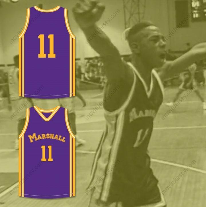 CUSTOM ANY Name Number ARTHUR AGEE 11 JOHN MARSHALL METROPOLITAN HIGH SCHOOL PURPLE BASKETBALL JERSEY HOOP DREAMS Top Stitched S-6XL