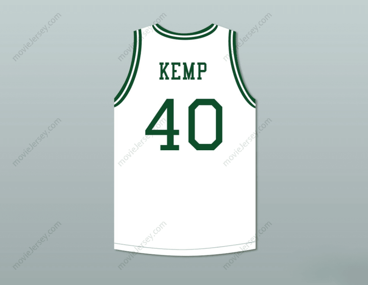 CUSTOM ANY Name Number SHAWN KEMP 40 CONCORD MINUTEMEN HIGH SCHOOL WHITE BASKETBALL JERSEY Top Stitched S-6XL