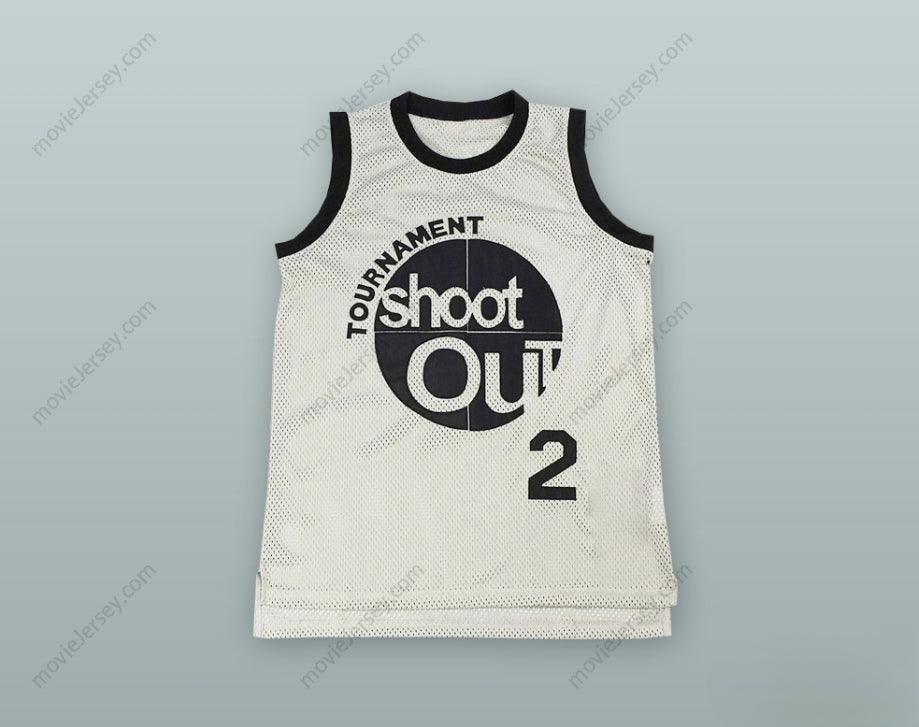 CUSTOM ANY Name Number 2PAC TOURNAMENT SHOOT OUT WHITE BASKETBALL JERSEY Top Stitched S-6XL
