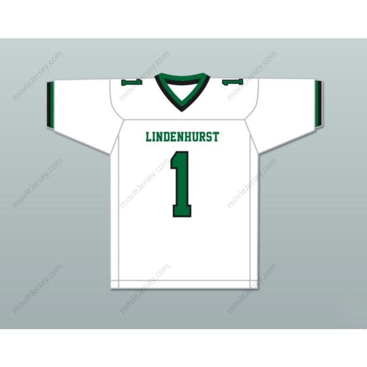 CUSTOM ANY Name Number JEREMY RUCKERT 1 LINDENHURST SENIOR HIGH SCHOOL BULLDOGS Football Jersey Top Stitched S-6XL
