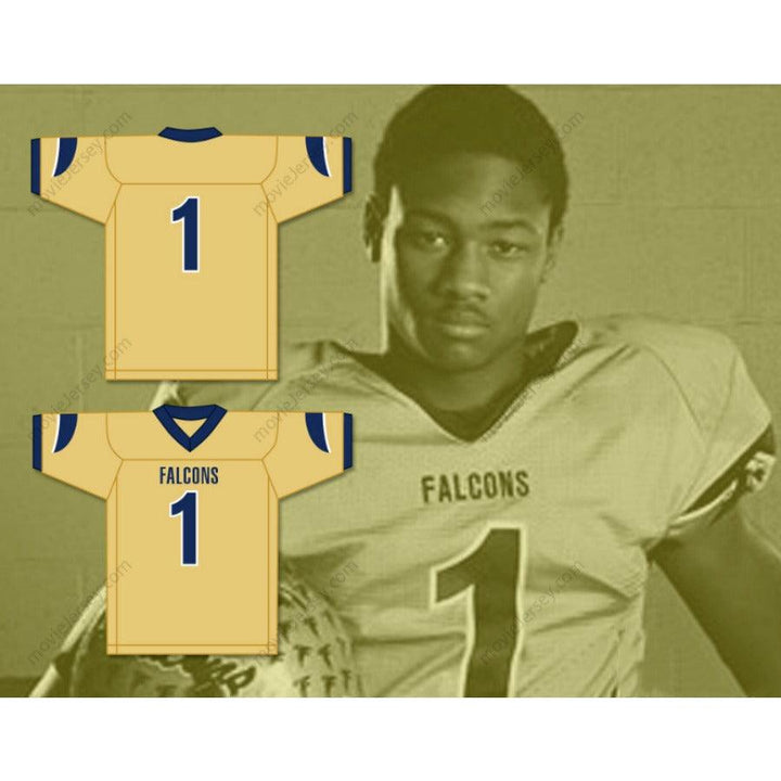 CUSTOM ANY Name Number STEFON DIGGS 1 OUR LADY OF GOOD COUNSEL HIGH SCHOOL FALCONS Football Jersey Top Stitched S-6XL