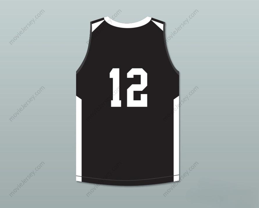 CUSTOM ANY Name Number JA MORANT 12 CRESTWOOD HIGH SCHOOL KNIGHTS BLACK BASKETBALL JERSEY 1 Top Stitched S-6XL