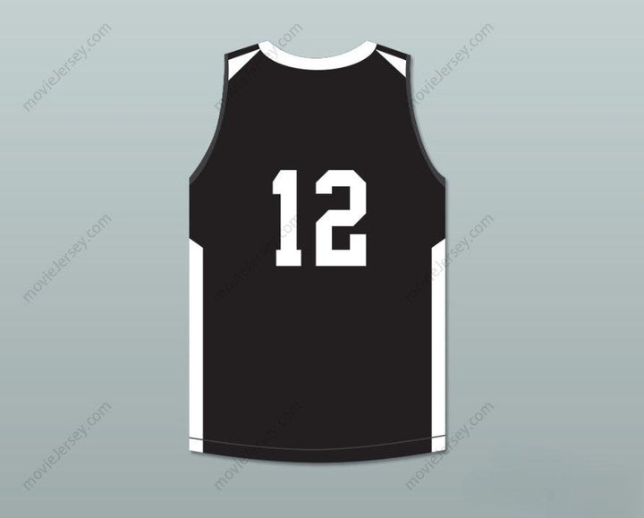 CUSTOM ANY Name Number JA MORANT 12 CRESTWOOD HIGH SCHOOL KNIGHTS BLACK BASKETBALL JERSEY 1 Top Stitched S-6XL