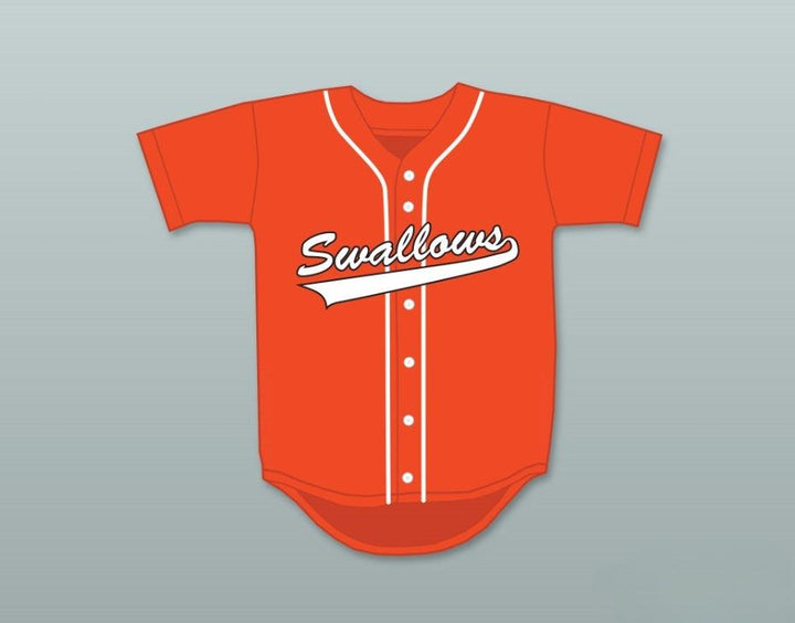 Custom Any Name Number EHREN MCGHEHEY 28 SWALLOWS PLAY BALL ORANGE BASEBALL JERSEY Top Stitched S-6XL