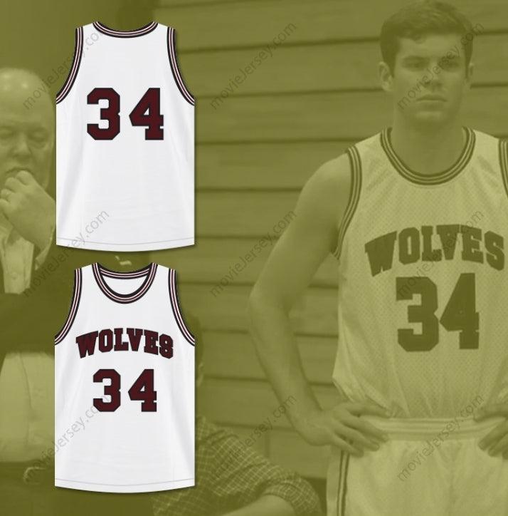 CUSTOM ANY Name Number BILLY DUNN 34  HIGH SCHOOL WHITE BASKETBALL JERSEY Top Stitched S-6XL