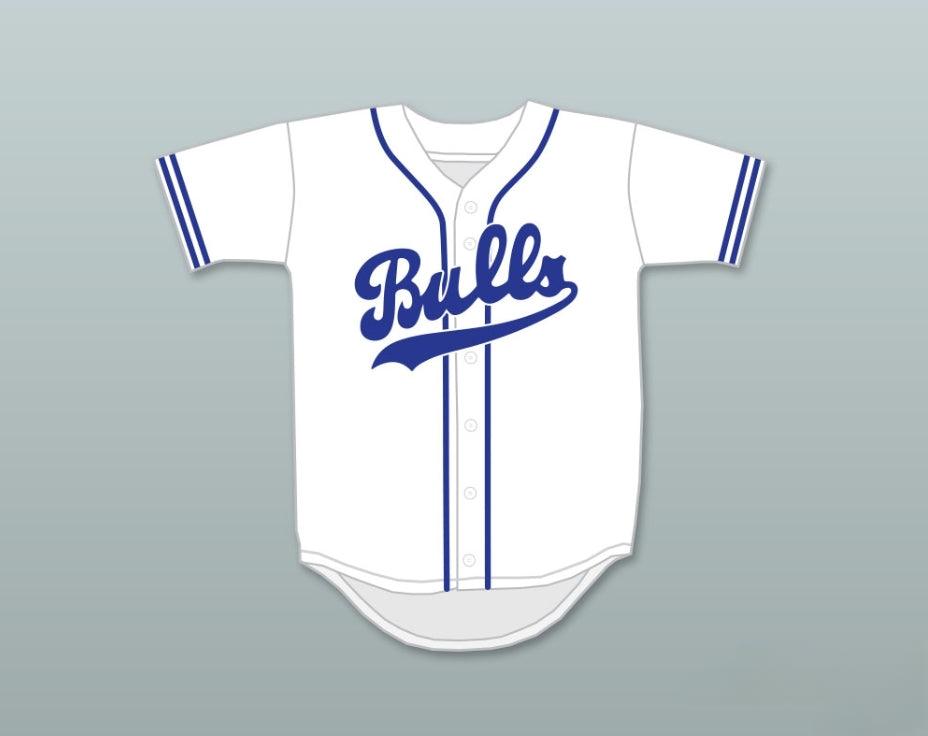 Custom Any Name Number EBBY CALVIN LALOOSH 37  RETRO BUTTON DOWN WHITE BASEBALL JERSEY Top Stitched S-6XL