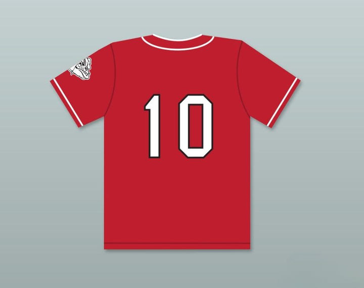 Custom Any Name Number PLAYER 10 BULLDOGS BASEBALL JERSEY HOME RUN Top Stitched S-6XL