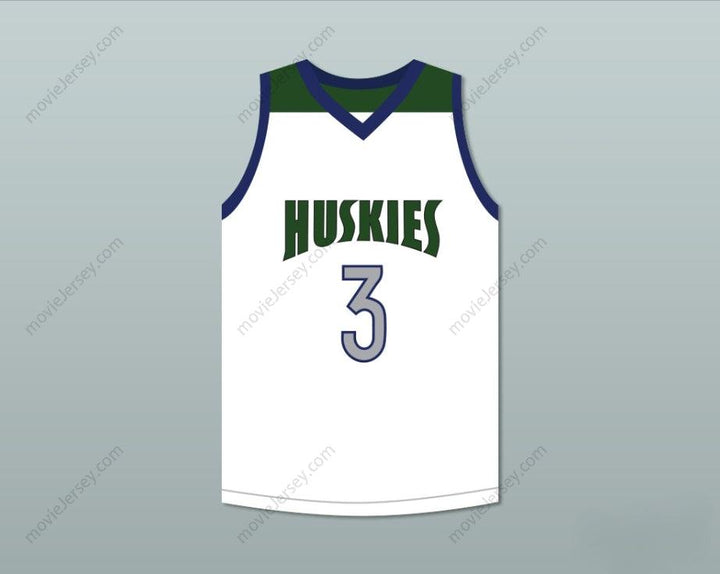 CUSTOM ANY Name Number LIANGELO BALL 3   HUSKIES WHITE BASKETBALL JERSEY Top Stitched S-6XL