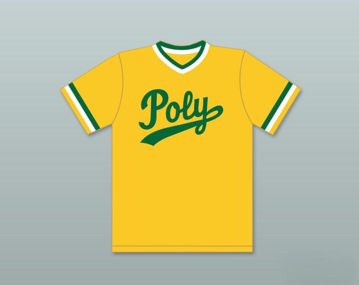 Custom Any Name Number TONY GWYNN 19   POLYTECHNIC HIGH SCHOOL JACKRABBITS YELLOW BASEBALL JERSEY 1 Top Stitched S-6XL