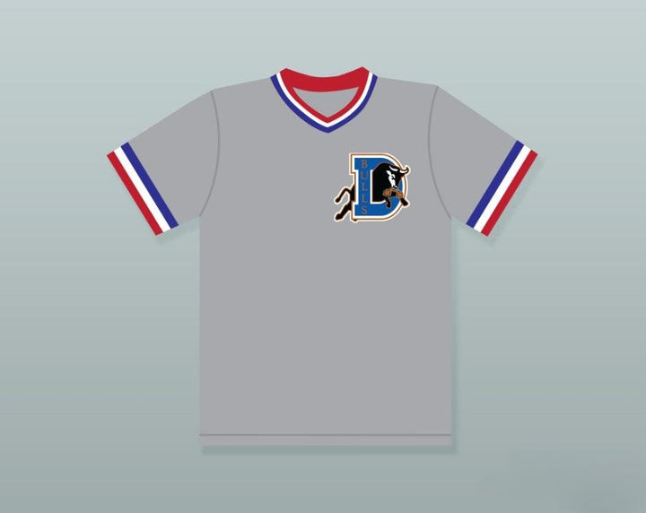 Custom Any Name Number EBBY CALVIN 'NUKE' LALOOSH 37 BULL  GRAY BASEBALL JERSEY Top Stitched S-6XL