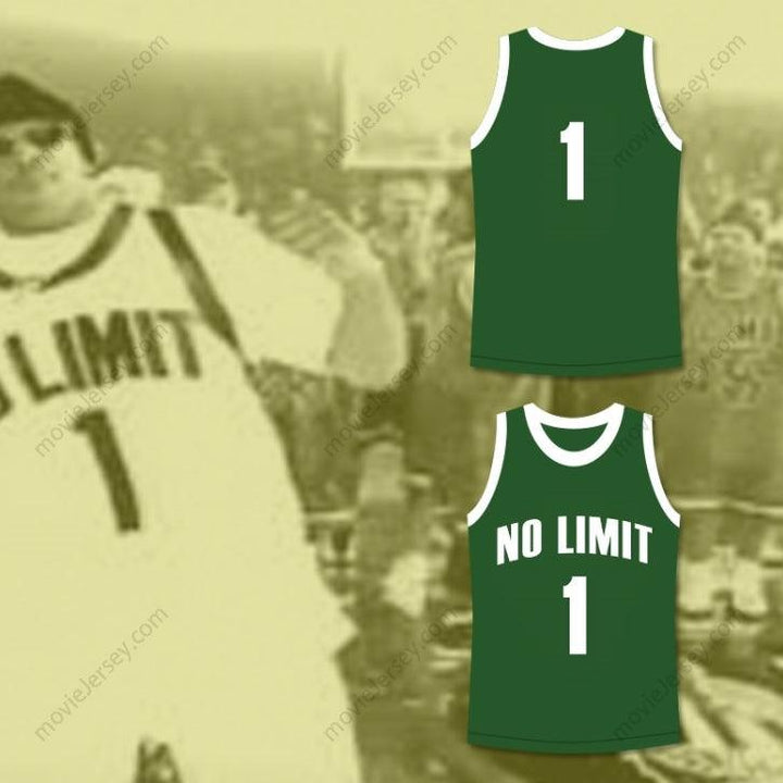 CUSTOM ANY Name Number MASTER P 1 NO LIMIT BASKETBALL JERSEY GREEN Top Stitched S-6XL
