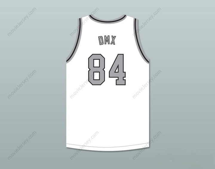 CUSTOM ANY Name Number DMX 84 ROUGH RYDERS WHITE BASKETBALL JERSEY 2 Top Stitched S-6XL