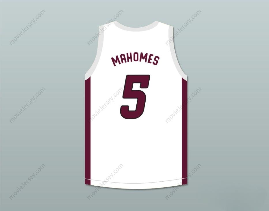 CUSTOM ANY Name Number PATRICK MAHOMES 5 WHITEHOUSE HIGH SCHOOL WILDCATS WHITE BASKETBALL JERSEY 2 Top Stitched S-6XL