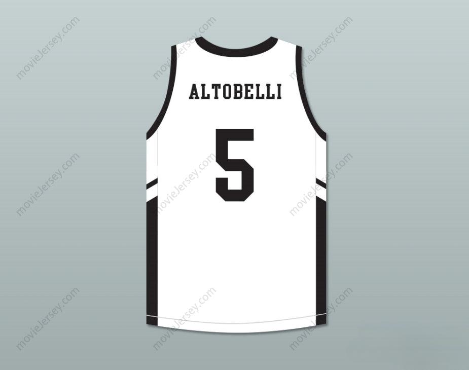 CUSTOM ANY Name Number ALYSSA ALTOBELLI 5 MAMBA BALLERS WHITE BASKETBALL JERSEY VERSION 2 Top Stitched S-6XL