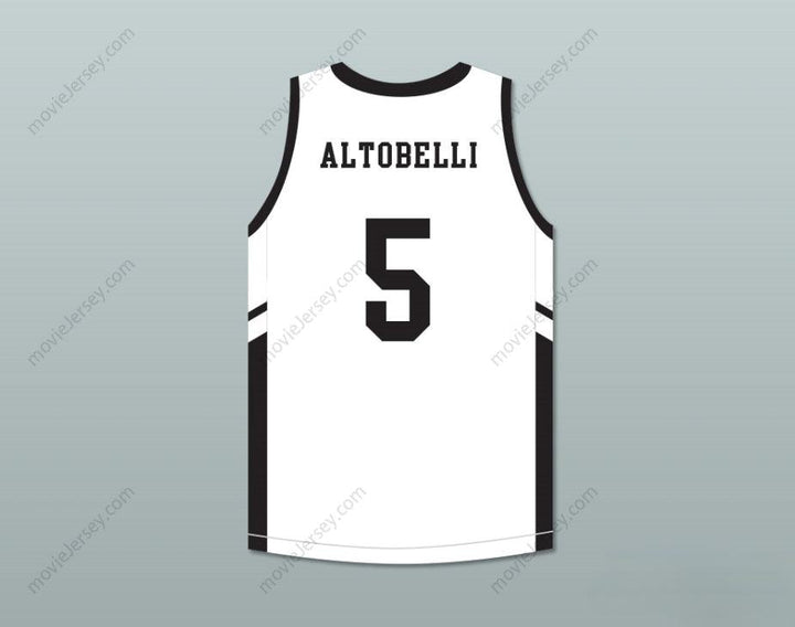CUSTOM ANY Name Number ALYSSA ALTOBELLI 5 MAMBA BALLERS WHITE BASKETBALL JERSEY VERSION 2 Top Stitched S-6XL