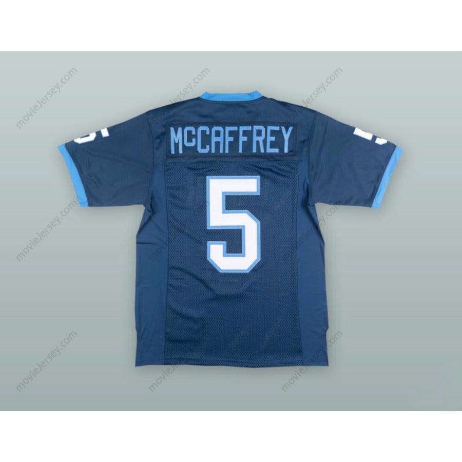 CUSTOM ANY Name Number CHRISTIAN MCCAFFREY 5 VALOR CHRISTIAN HIGH SCHOOL  BLUE FOOTBALL JERSEY Top Stitched S-6XL