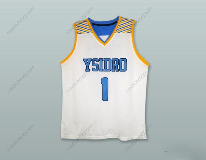 CUSTOM ANY Name Number MIKEY WILLIAMS 1 HIGH SCHOOL COUGARS WHITE BASKETBALL JERSEY Top Stitched S-6XL