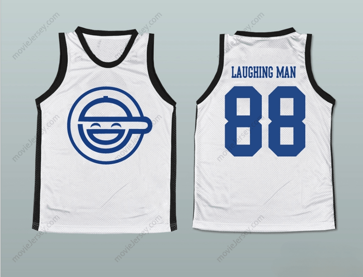 CUSTOM ANY Name Number LAUGHING MAN BASKETBALL JERSEY ANY NAME OR PLAYER Top Stitched S-6XL