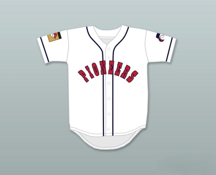 Custom Any Name Number DAVE LOGAN 8 PIONEERS HOME BASEBALL JERSEY HARDBALL SITCOM Top Stitched S-6XL
