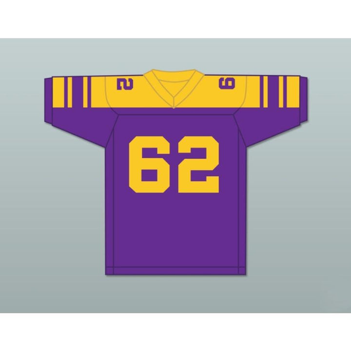 CUSTOM ANY Name Number STEPHEN GLOVER 62 YOUTH LEAGUE PURPLE Football Jersey Top Stitched S-6XL