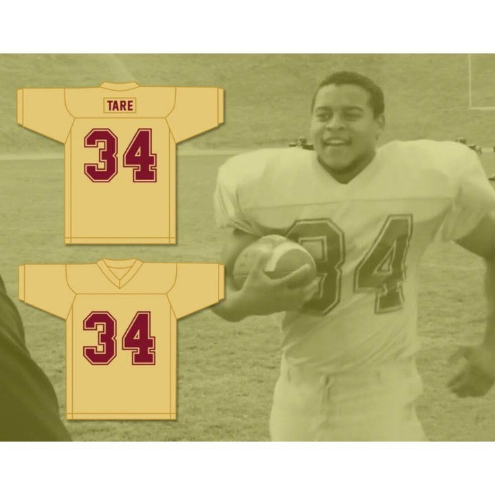 CUSTOM ANY Name Number ASEEL TARE 34 HEARTLAND STATE UNIVERSITY Football Jersey Top Stitched S-6XL